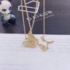 Custom Jewelry Van Cleef & Arpels Two Butterfly Pendant Yellow Gold, Diamond VCARP3DP00