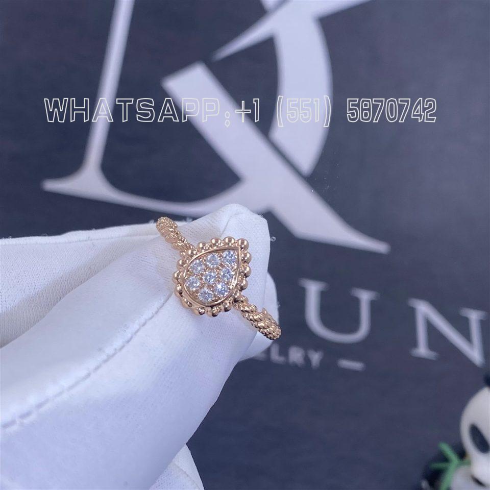 Custom Jewelry Boucheron Serpent Bohème Ring Rose Gold XS Motif -JRG02143