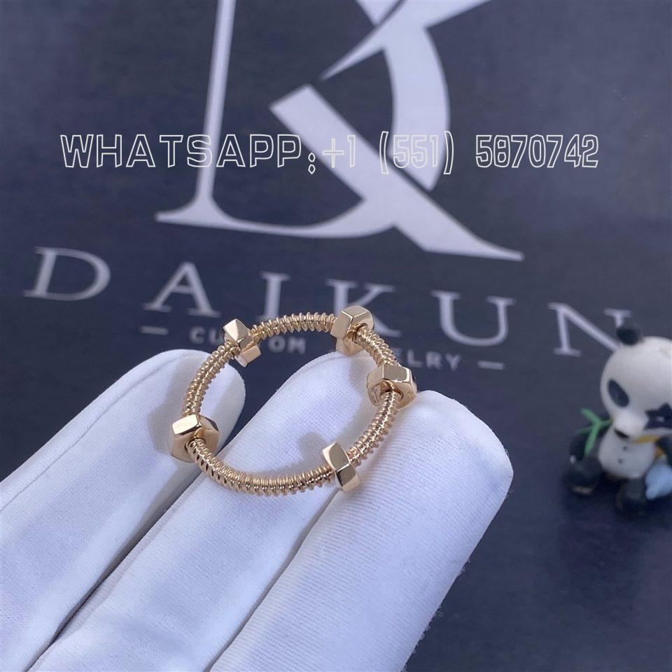 Custom Jewelry Cartier Ecrou De Cartier Ring Rose Gold B4227300