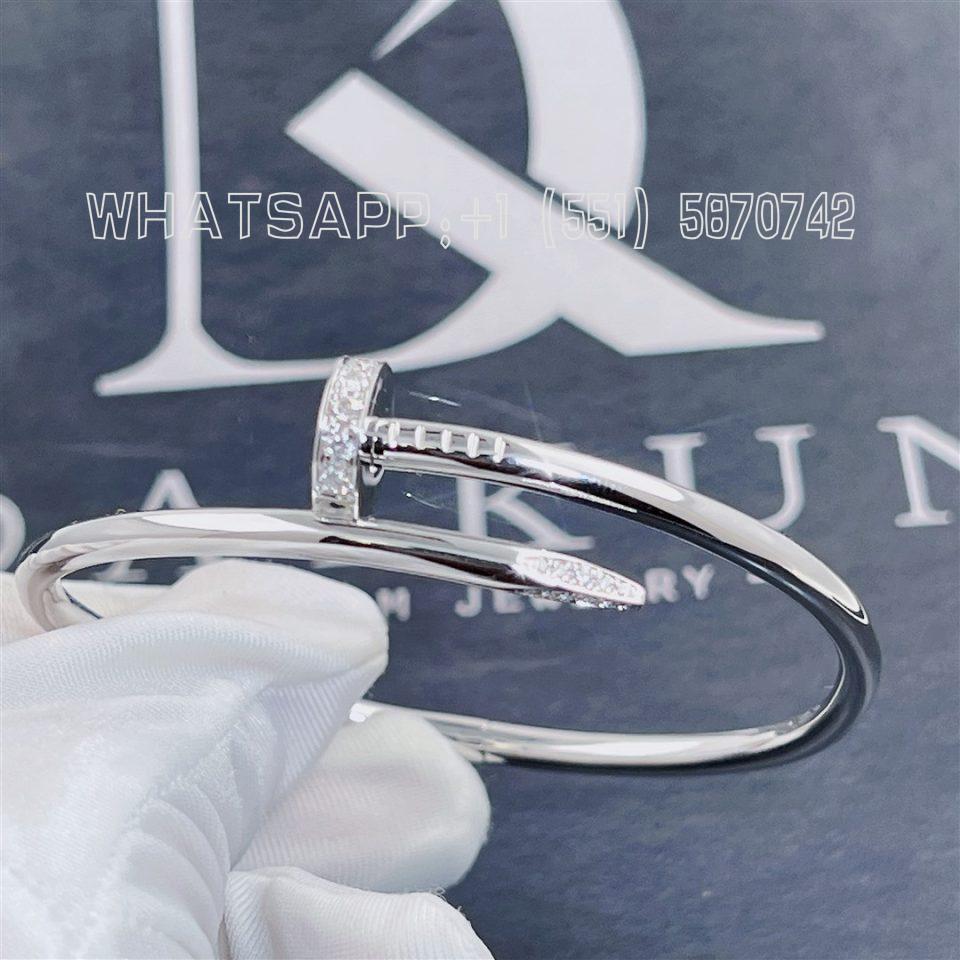 Custom Jewelry Cartier Juste Un Clou Bracelet White Gold Diamonds B6048717