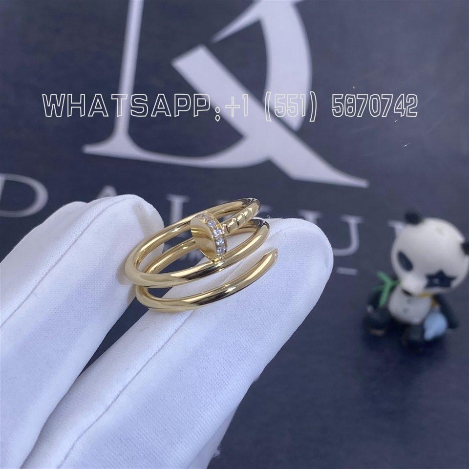 Custom Jewelry Cartier Juste Un Clou Ring Yellow Gold Diamonds B4211800
