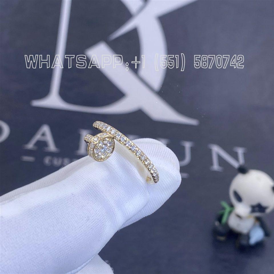 Custom Jewelry Cartier Juste Un Clou Ring Yellow Gold Diamonds B4231500