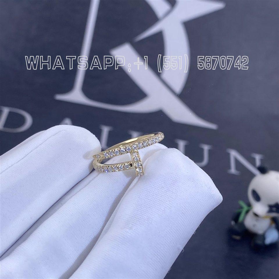Custom Jewelry Cartier Juste Un Clou Ring Yellow Gold Diamonds B4231500