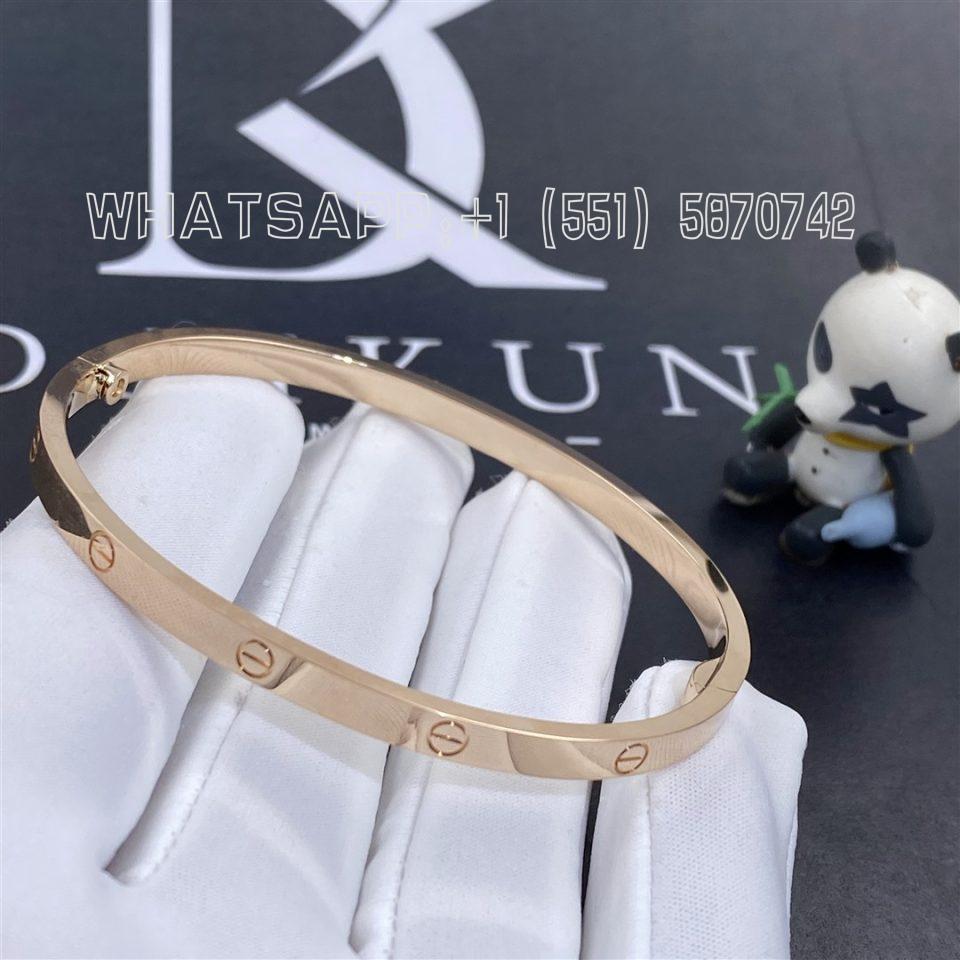 Custom Jewelry Cartier Love Bracelet, Small Model Rose Gold B6047317