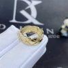 Custom Jewelry Chanel CoCo Crush Ring Quilted Motif 18K Yellow Gold Small Version J10571