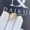 Custom Jewelry Chopard 18K Yellow Gold Happy Hearts Ring Lapis lazuli @829482-5500