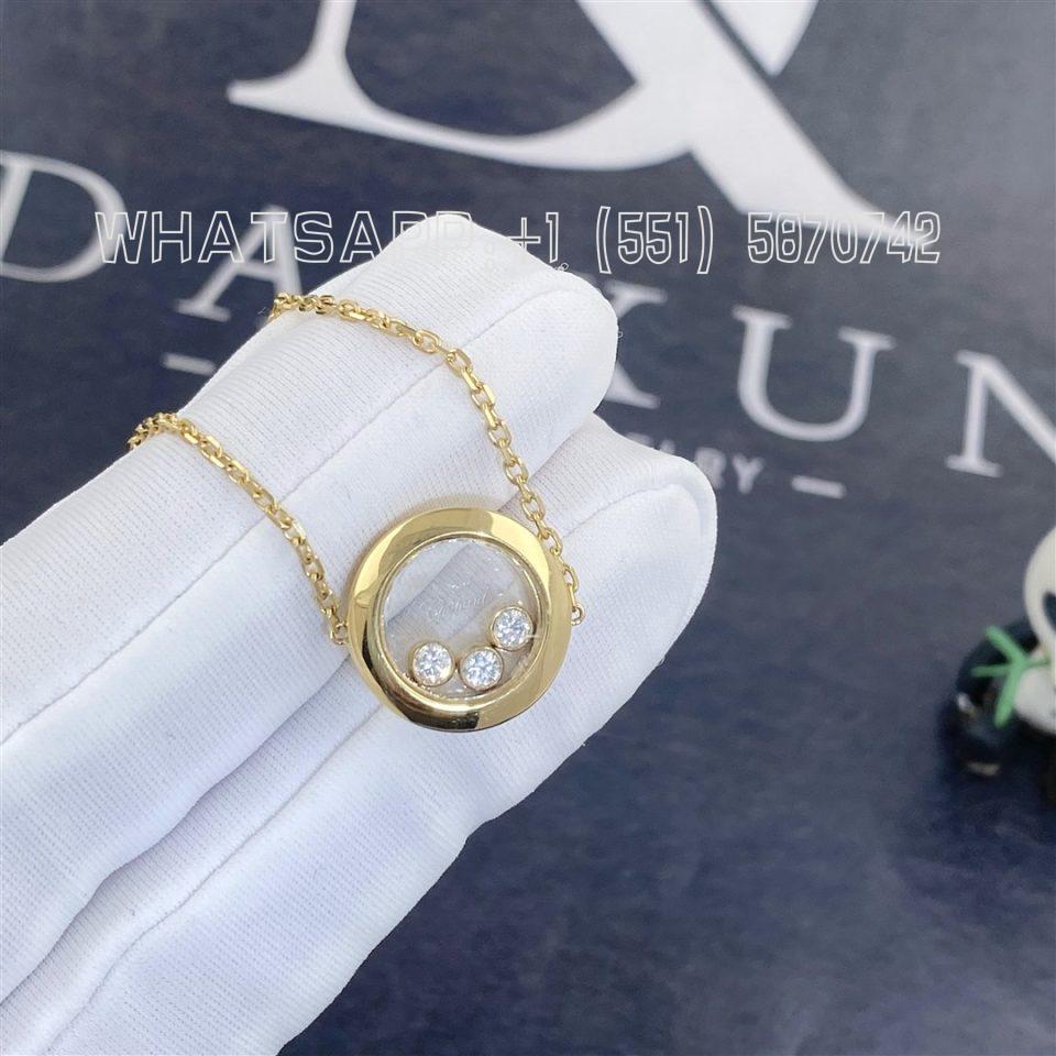 Custom Jewelry Chopard Happy Diamonds Icons Necklace 18k Yellow Gold Diamonds 81a018-5001