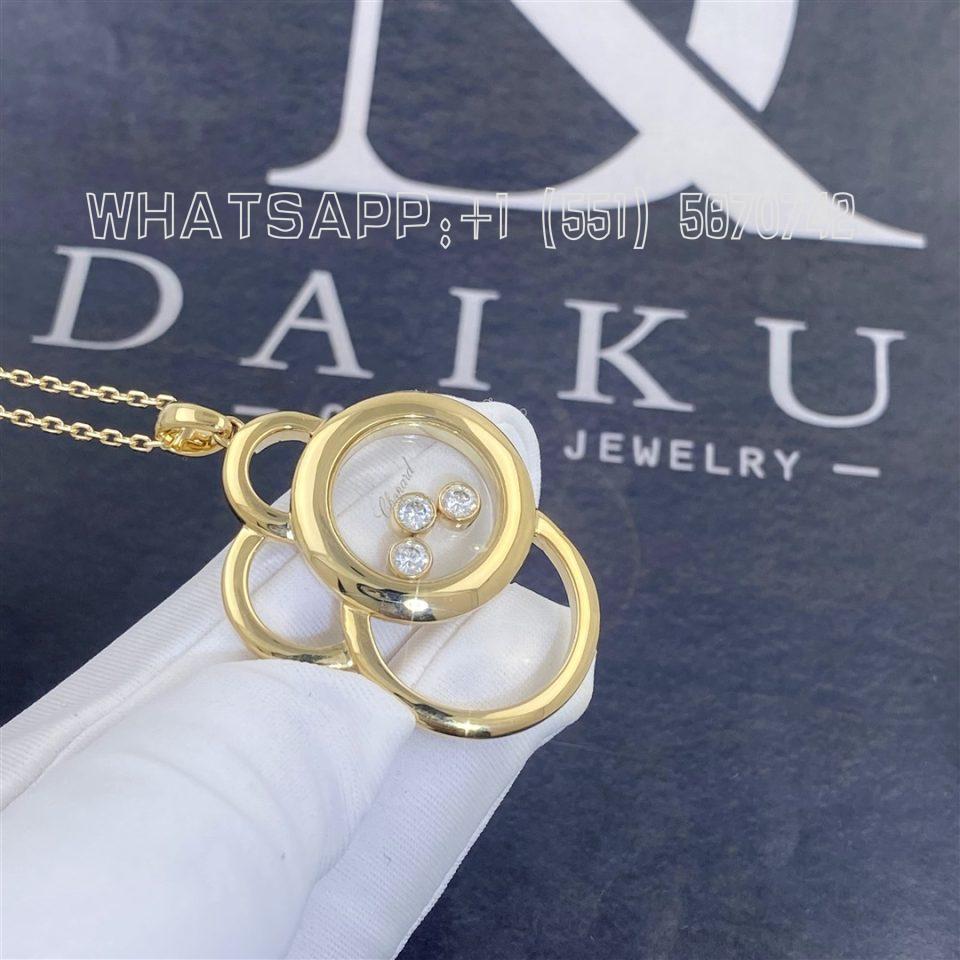 Custom Jewelry Chopard Happy Dreams Pendant 18k yellow Gold Diamonds 799769-5001