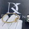 Custom Jewelry Chopard Happy Spirit Bangle 18k Yellow Gold Ethical White Gold diamonds @858230-9001