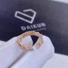 Custom Jewelry Marli Avenues Index Ring In Rose Gold AVEN-R4