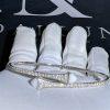 Custom Jewelry Marli Cleo Diamond Midi Slip-On Bracelet In White Gold White Agate CLEO-B47