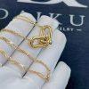 Custom Jewelry Tiffany HardWear Double Link Pendant 18K Yellow Gold 63364223