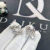 Custom Jewelry Van Cleef & Arpels Frivole Earrings Small Model White Gold Diamond VCARD80200