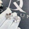 Custom Jewelry Van Cleef & Arpels Frivole Earrings Small Model White Gold Diamond VCARD80200