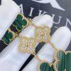 Custom Jewelry Van Cleef & Arpels Magic Alhambra Earrings, 3 Motifs Yellow Gold, Diamond, Malachite VCARO9II00