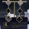 Custom Jewelry Van Cleef & Arpels Magic Alhambra Earrings, 3 Motifs Yellow Gold, Mother-of-pearl, Onyx VCARD79000
