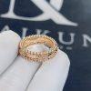 Custom Jewelry Van Cleef & Arpels Perlée Sweet Clovers Ring Rose Gold Diamond VCARP6ML00