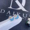 Custom Jewelry Van Cleef & Arpels Sweet Alhambra Butterfly Earstuds White Gold Turquoise VCARN5JN00