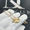 Custom Jewelry Van Cleef & Arpels Vintage Alhambra Pendant guilloché yellow gold VCARP4KL00