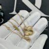 Custom Jewelry Van Cleef & Arpels Vintage Alhambra Pendant guilloché yellow gold VCARP4KL00