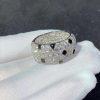 Custom Jewelry Cartier Black Onyx Diamond Gold Eternity Band Ring