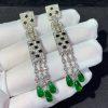 Custom Jewelry Cartier PanthÈre De Cartier Earrings White Gold, Emeralds, Onyx, Diamonds N8026900