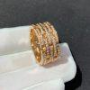Custom Jewelry Cartier Paris 5-Row Diamond Maillon Panthère Ring