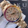 Custom Watches Rolex Daytona Rainbow Custom Diamonds Rose Gold 116595rbow