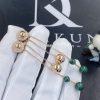 Custom Jewelry Piaget Possession Earrings in 18k Rose Gold Green Malachites G38PW300