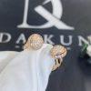 Custom Jewelry Piaget Possession Open Ring in 18k Rose Gold and Diamonds G34P1F00