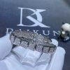 Custom Jewelry Bulgari Serpenti Viper One-coil Bracelet in 18k White Gold Set with Full Pavé Diamonds 345201
