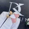 Custom Jewelry Bulgari Divas’ Dream 18K Rose Gold Earring Set with Pink Opal Inserts 357862