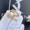 Custom Jewelry Bulgari Serpenti Viper 18k Rose Gold Earrings Set With Pavé Diamonds 358361