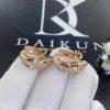 Custom Jewelry Bulgari Serpenti Viper Diamond Earrings in 18K Rose Gold 354035