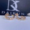 Custom Jewelry Bulgari Serpenti Viper Diamond Earrings in 18K Rose Gold 356175