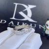 Custom Jewelry Bulgari Serpenti Viper in 18K White Gold and Diamond Pavé Ring AN857940