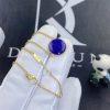 Custom Jewelry Dior Rose Des Vents Necklace in Yellow Gold Lapis Lazuli and Diamond
