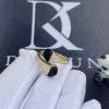 Custom Jewelry Marli Cleo Diamond Midi Ring In Yellow Gold And Black Onyx CLEO-R47