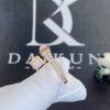 Custom Jewelry Marli Cleo Diamond Slim Ring In Rose Gold and Pink Agate CLEO-R1