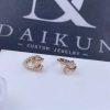 Custom Jewelry Marli Cleo Full Diamond Huggie Earrings in Rose Gold CLEO – E21