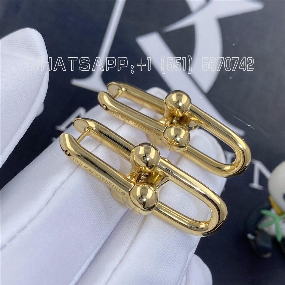 Custom Jewelry Tiffany HardWear Link Earrings in yellow 60006355