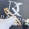 Custom Jewelry Tiffany T T1 Hinged Bangle in Rose Gold with Diamonds Narrow 68315778