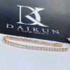 Custom Jewelry Cartier Essential Lines Bracelet in 18k Rose Gold and Diamonds N6708217