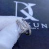 Custom Jewelry Cartier Juste un Clou Ring in 18K White Gold and Diamonds N4748700
