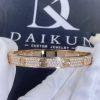 Custom Jewelry Cartier Love Bracelet in 18K Rose Gold and Pave Diamonds N6036917 – Width 6.7 mm
