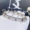 Custom Jewelry Cartier Love Bracelet in 18K White Gold, Diamond-paved and Ceramic N6032417 -Width 6.7mm