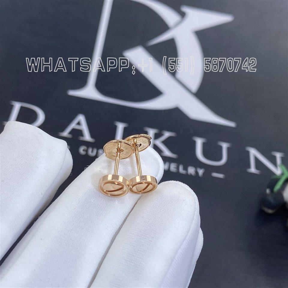 Custom Jewelry Cartier Love Earrings in 18k Rose Gold B8301254