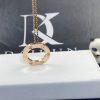 Custom Jewelry Cartier Love Necklace in 18K Rose Gold and 3 Diamonds B7014700