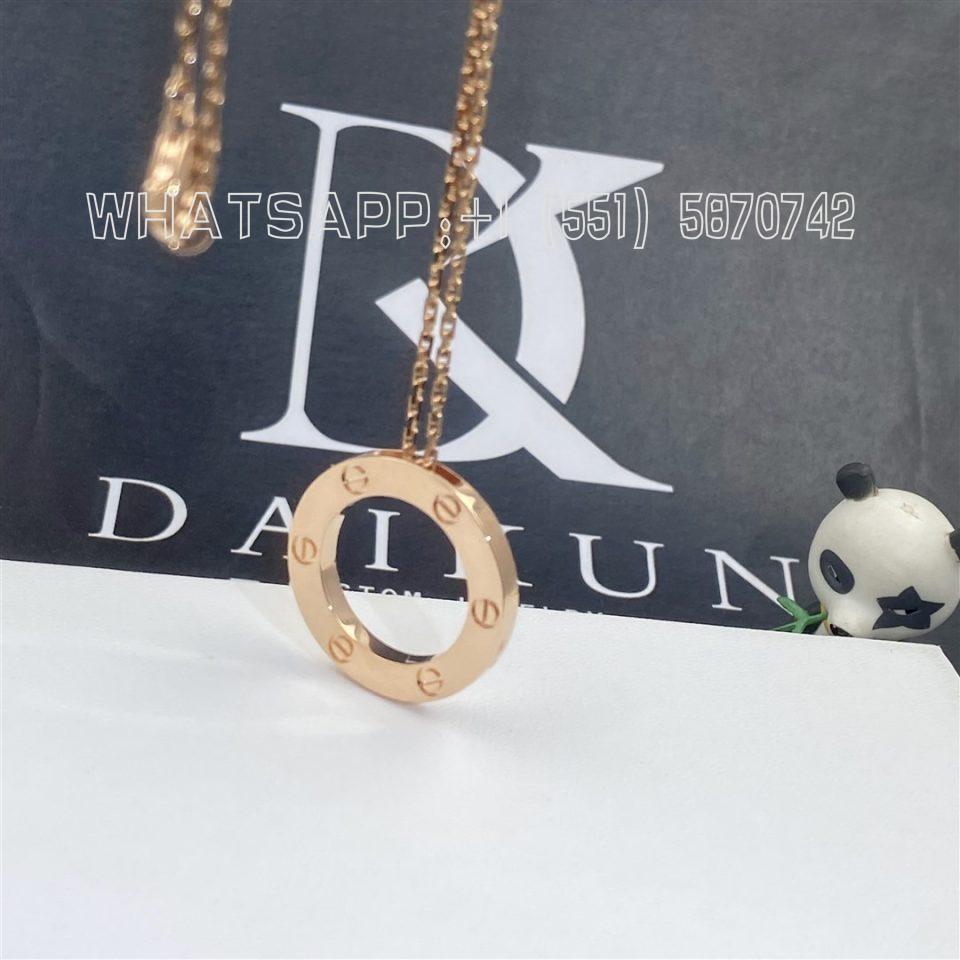 Custom Jewelry Cartier Love Necklace in 18K Rose Gold B7014400