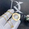Custom Jewelry Cartier Love Necklace in 18K Yellow Gold and 3 Diamonds B7014500